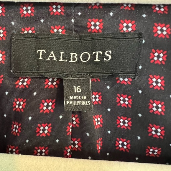 Talbots wool blend two-button blazer - Picture 3 of 5